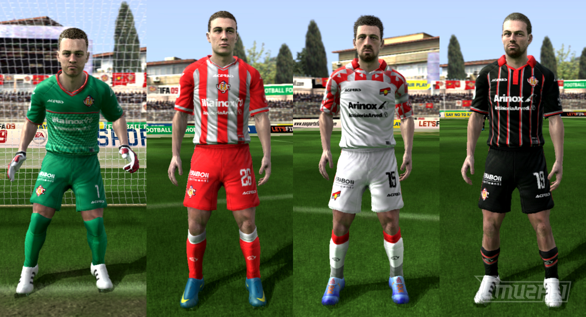 Формы Кремонезе 2024/25 для FIFA 09 и FIFA 10